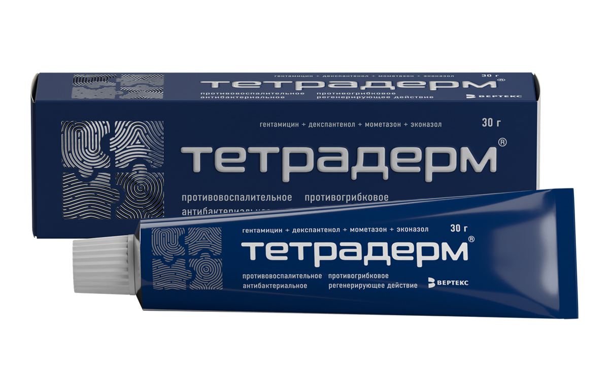 Дизайн упаковки инновационного препарата ТЕТРАДЕРМ®